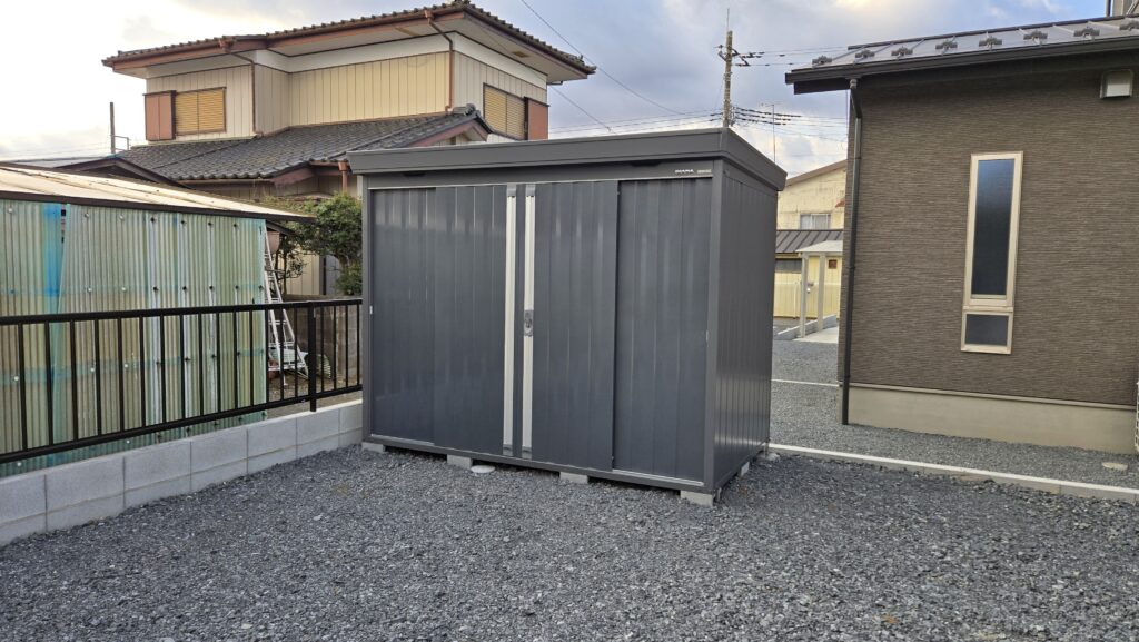 ひたちなか市　物置工事